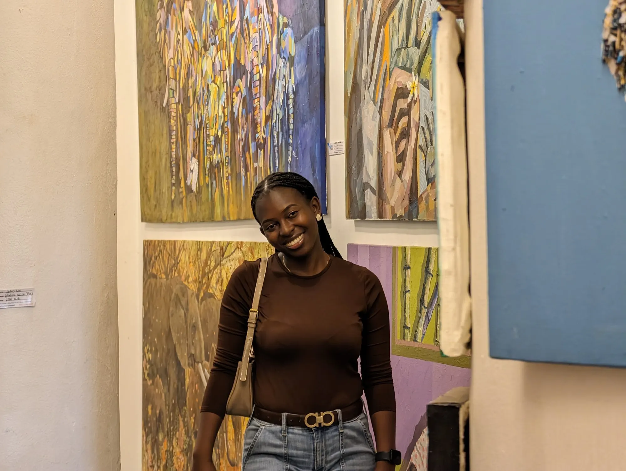 An art gallery afternoon, surrounded by colour.