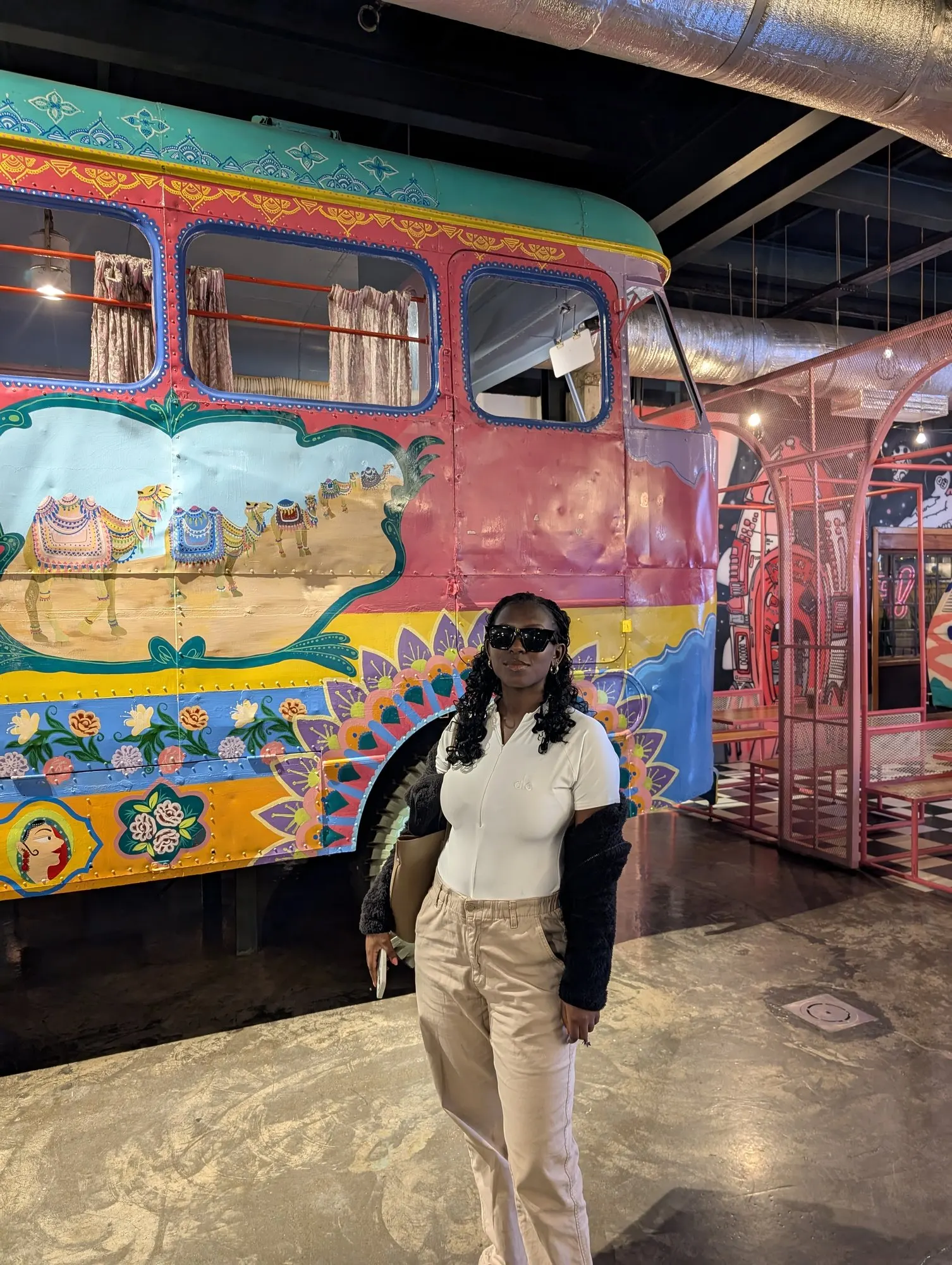 A painted bus, which in Nairobi is not even unusual.