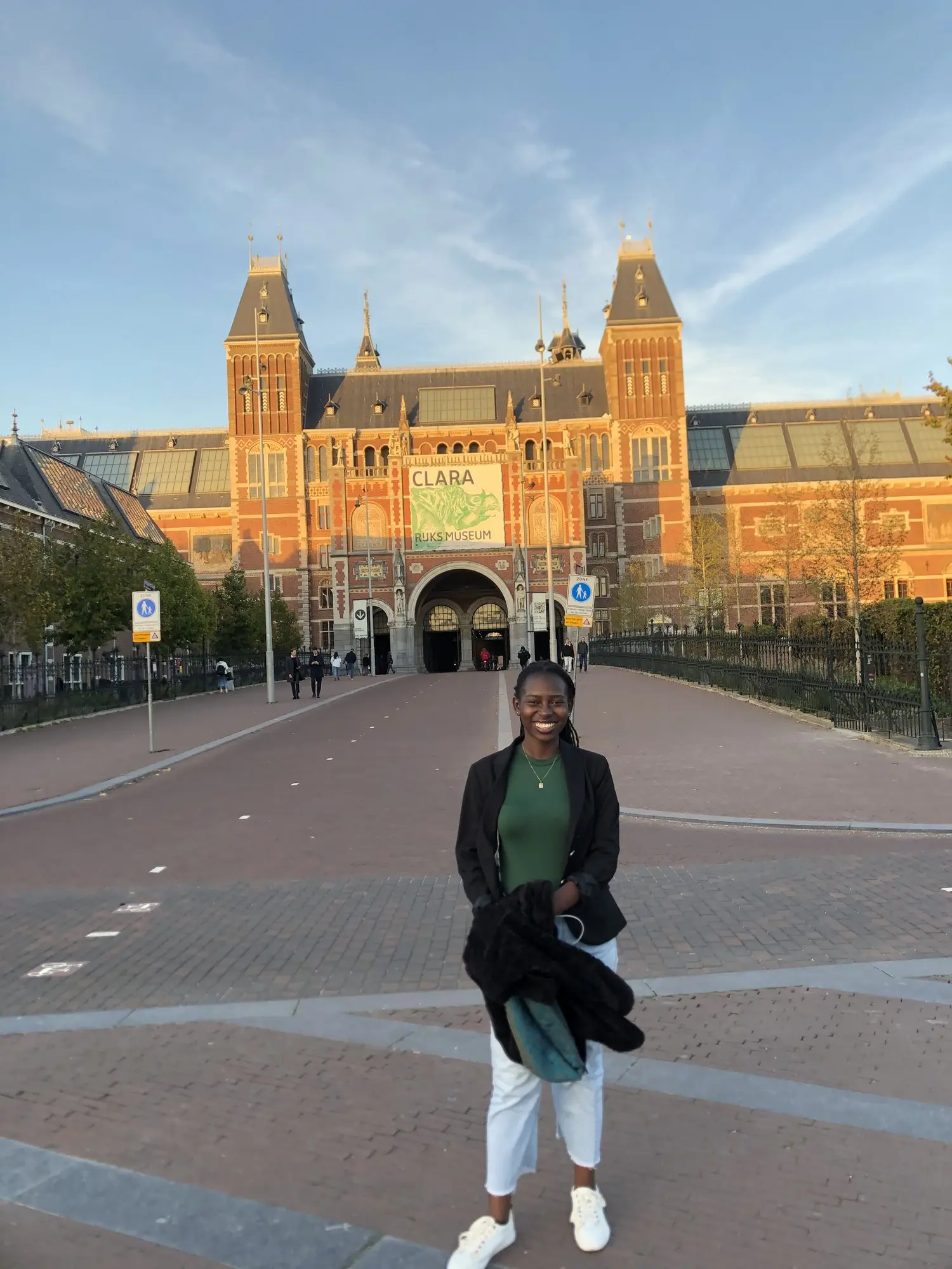 The Rijksmuseum in Amsterdam, with evening light doing most of the work.